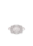 *PRE-ORDER* Inital Mini Belt Buckle Ring - Silver