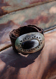 Madeline Wide Leather Belt - Oval Buckle