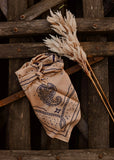 rodeo_western_fashion_silk_satin_horses_lariat_golden_handmade_handcrafted_concho_scarfslide_slide_wildrag_wild_rag_neck_scarf_tie_necktie_floral_scarves_bucking_bronco_campdraft_barrel_racing_racer_linen_cutting_gingham_paisley_cowgirl_mack_and_co_designs_australia