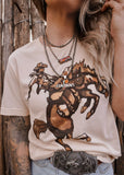 XOXO Art & Co. Brown Bronc Tee