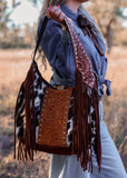 Macy Tooled Leather Cowhide Bag