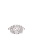 *PRE-ORDER* Inital Mini Belt Buckle Ring - Silver