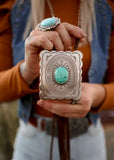 Leather Concho Bolo Necklace