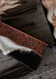 Janie Cowhide Clutch