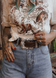 The Pecos Buckle in White
