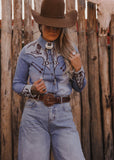 The Cowgirl Blues Blouse