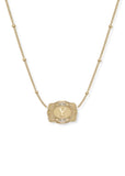 *PRE-ORDER* Inital Ultra Mini Belt Buckle Necklace - Gold