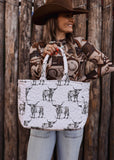 The Longhorn Icon Quilted Tote Bag