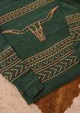The Longhorn Sweater in Spruce