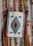 Mia Tooled Leather Saddle Blanket Bag