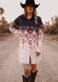 The Cowgirl Canyon Shirt Dress