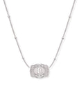 *PRE-ORDER* Inital Ultra Mini Belt Buckle Necklace - Silver