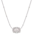 *PRE-ORDER* Inital Ultra Mini Belt Buckle Necklace - Silver