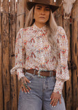 The Roping Cowboy Blouse
