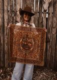 The Tooled Leather Shorty Scarf
