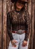The Western Heritage Lace Top in Black