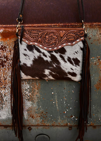 Laylah Cowhide Crossbody Bag