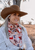 let_'er_buck_rodeo_western_fashion_handmade_handcrafted_concho_scarfslide_slide_wildrag_wild_rag_neck_scarf_tie_necktie_scarves_bucking_bronco_campdraft_barrel_racing_racer_linen_gingham_cowgirl_mack_and_co_designs_australia