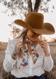 Blue Floral Neck Tie