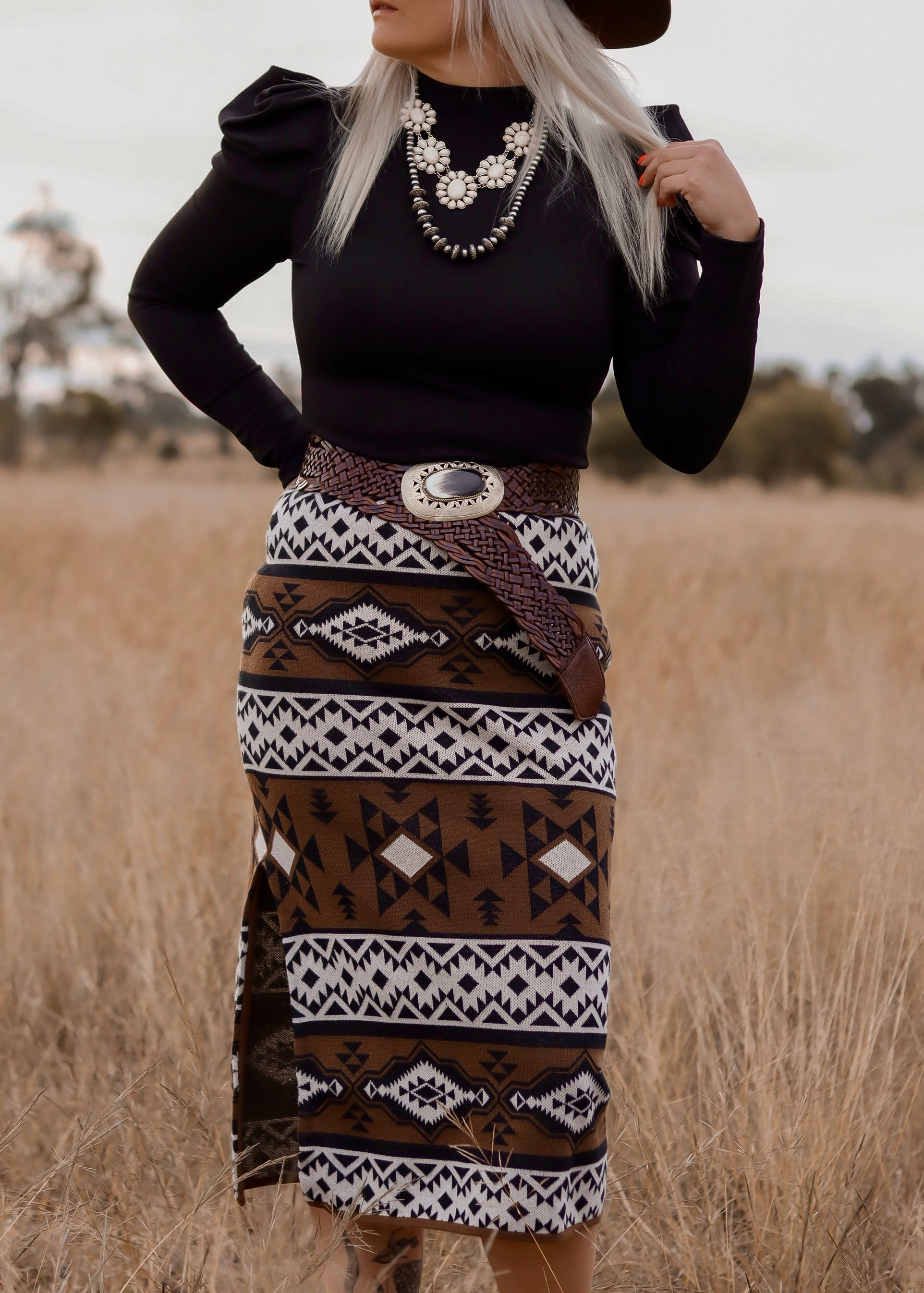 The Norah Aztec Skirt Mack Co Designs Australia
