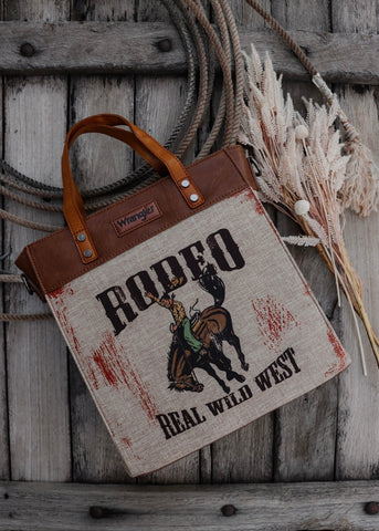 wrangler_wild_west_real_rodeo_canvas_cowboy_vintage_tote_bag_handbag_crossbody_montana_america_usa_western_mack_and_co_designs_asutralia