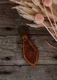 american_darling_tooled_leather_handpainted_keyring_bag_tag_keychain_western_mack_and_co_designs_australia