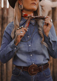 The Cowtown Stitch Blouse