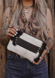 The Westward Cowhide Clutch