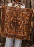 The Tooled Leather Shorty Scarf
