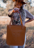 The Boot Stitch Bag in Tan