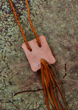 Leather Concho Bolo Necklace