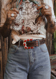 The Pecos Buckle in Red
