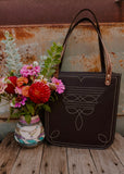 The Boot Stitch Bag in Chocolate