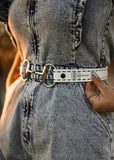 The Horse Bit Belt in Cremello