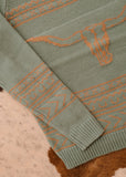 The Longhorn Sweater in Aqua