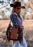Macy Tooled Leather Cowhide Bag