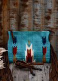 zoe_saddle_blanket_saddleblanket_handbag_bag_fringe_american_darling_tooled_leather_blue_turquoise_aztec_arrows_red_rust_western_mack_and_co_designs_australia