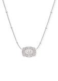 *PRE-ORDER* Inital Ultra Mini Belt Buckle Necklace - Silver