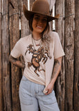 XOXO Art & Co. Brown Bronc Tee