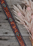 american_darling_tooled_leather_handpainted_buckstitch_handbag_bag_strap_western_rodeo_cowgirl_mack_and_co_designs_australia