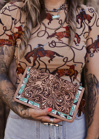 The Turquoise Trails Organiser Wallet