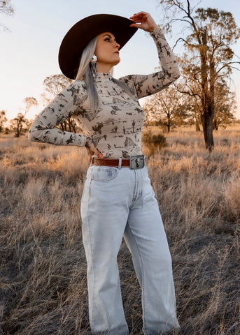 the_old_west_cowboys_mesh_bodysuit_body_suit_western_womens_desert_cactus_top_mack_and_co_designs_australia
