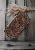 Savannah Cowhide Toiletries Bag - Tooled Leather