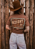 Red Dirt Hat Co. Tooled Leather Tee