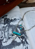 Longhorn Turquoise Bar Necklace Set