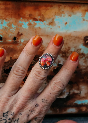dd_desert_drifter_punchy_ranchy_orange_dahlia_dress_ring_925_western_jewellery_jewelry_sterling_silver_silversmith_mack_and_co_designs_australia_handcrafted_in_australian_made