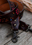 american_darling_tooled_leather_handpainted_buckstitch_handbag_bag_strap_western_rodeo_cowgirl_mack_and_co_designs_australia