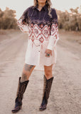 The Cowgirl Canyon Shirt Dress