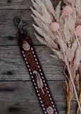 american_darling_tooled_leather_handpainted_buckstitch_handbag_bag_strap_western_rodeo_cowgirl_mack_and_co_designs_australia
