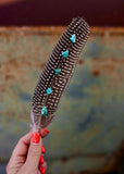 Turquoise Hat Feather